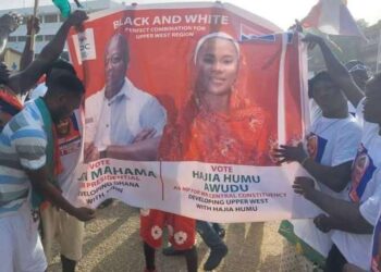 Bawumia or Mahama? NPP Candidate’s Display of Mahama Banner in Wa Central Sparks Controversy