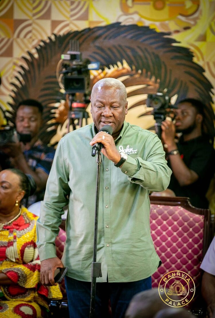John Mahama Denies Link to Alleged Attack on Asantehene’s Convoy
