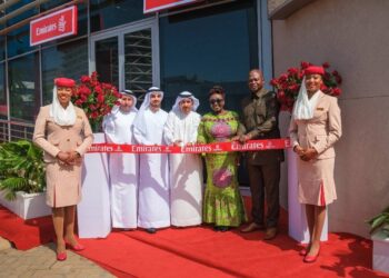 Tourism Minister Abla Dzifa Gomashie Applauds Emirates at Grand Opening of Travel Store in Accra