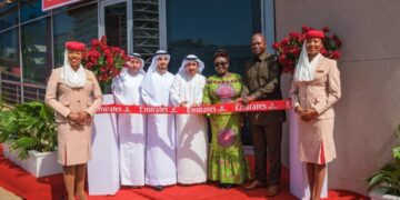 Tourism Minister Abla Dzifa Gomashie Applauds Emirates at Grand Opening of Travel Store in Accra