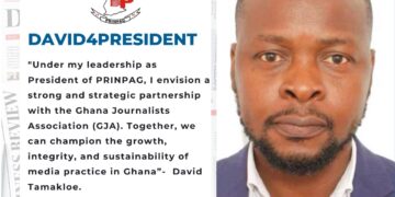 Veteran Journalist David Tamakloe Declares Bid for PRINPAG Presidency, Promises Progress and Unity