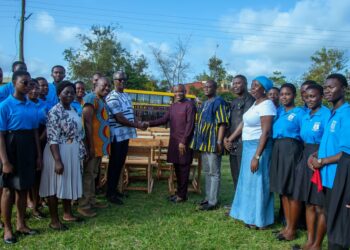 MP Felix Kwakye Ofosu Supports Education in Abura Asebu Kwamankese Constituency with Furniture and Student Starter Packs