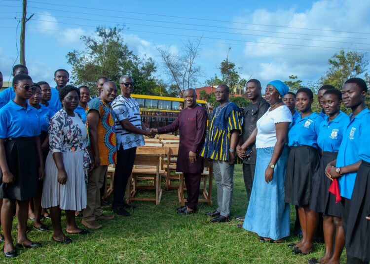 MP Felix Kwakye Ofosu Supports Education in Abura Asebu Kwamankese Constituency with Furniture and Student Starter Packs