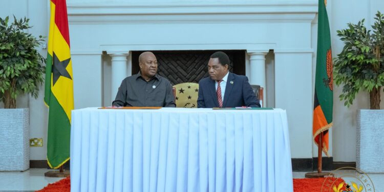 John Mahama Announces 10 MoUs to Deepen Ghana–Zambia Cooperation