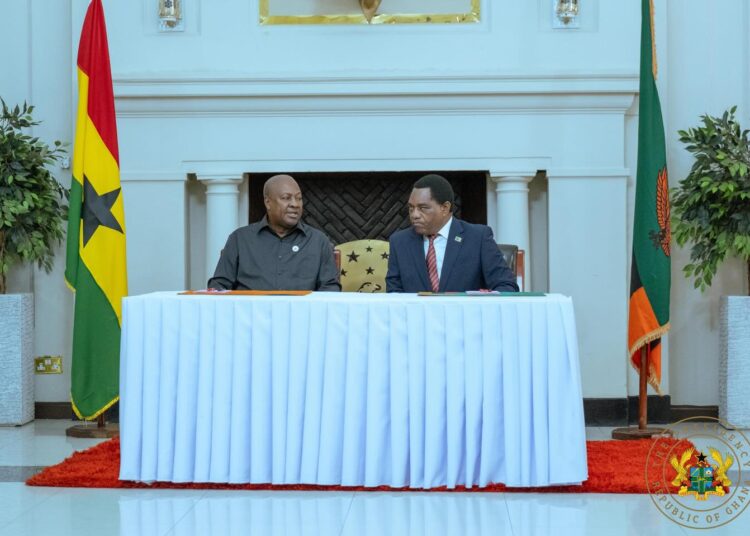 John Mahama Announces 10 MoUs to Deepen Ghana–Zambia Cooperation