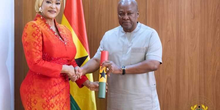 President Mahama Commissions Kulsoume Sinare Baffoe as Ghana’s Ambassador-Designate to Spain