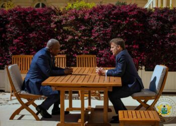 Mahama Highlights Accra Reset Initiative During Meetings with Macron and French Senate President