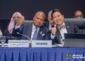 Okujato ablakwa and  Korean counterpart, Foreign Minister Cho Hyun.