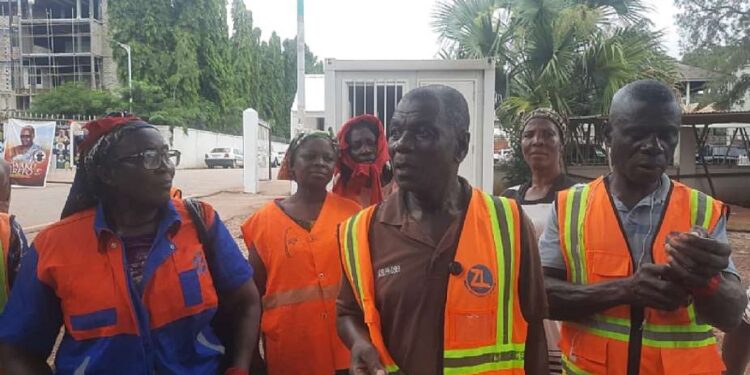 Zoomlion Workers Protest 18 Months of Unpaid Salaries in Kumasi